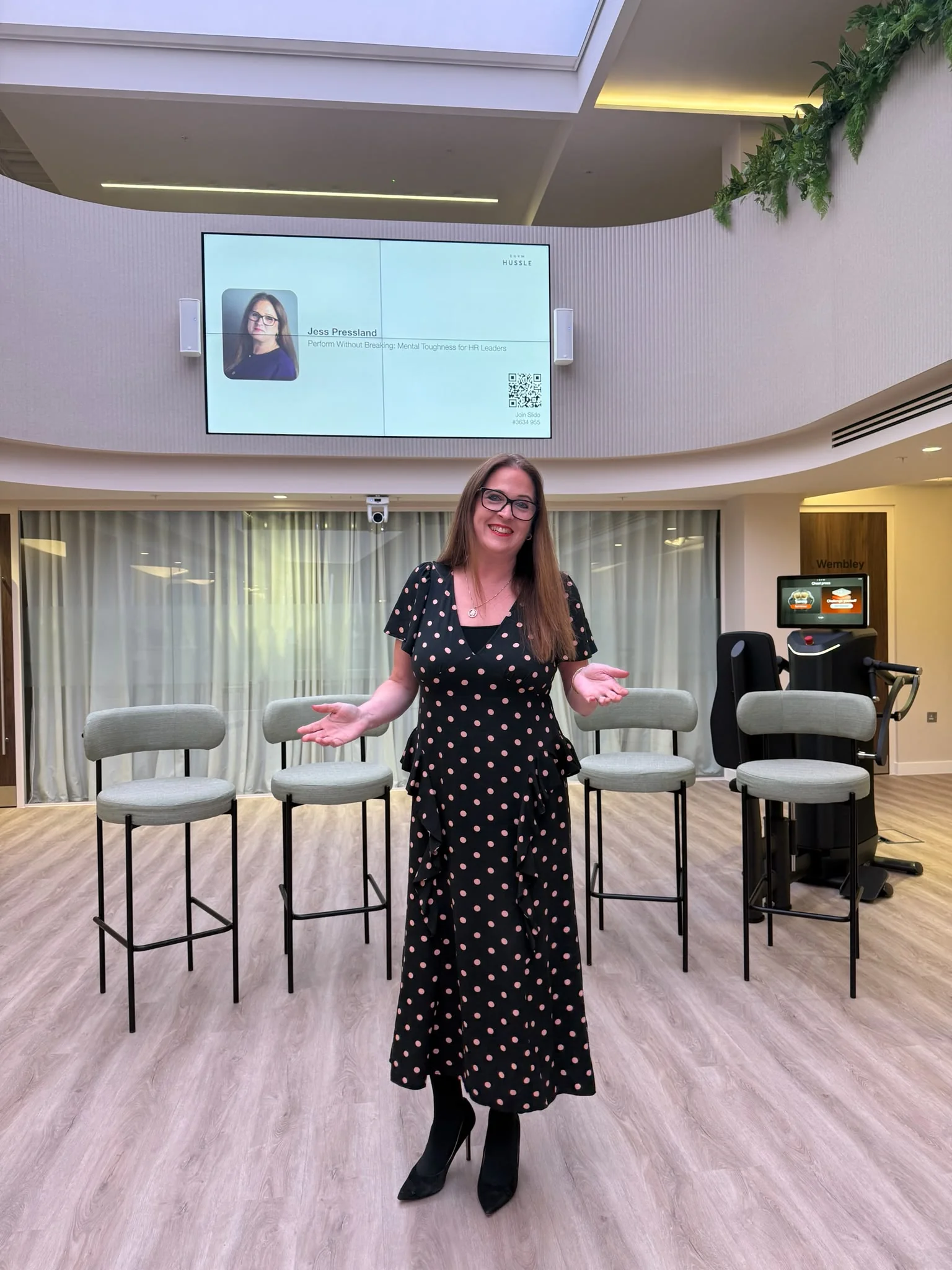 Jess speaking on mental toughness for HR leaders